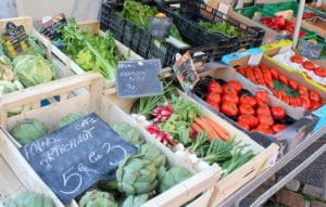 Etals du marché de Bellême